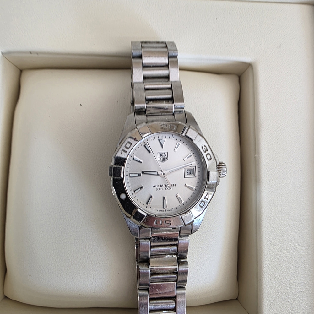 Tag Heuer Aquaracer White Dial Stainless Steel Watch